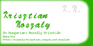 krisztian noszaly business card